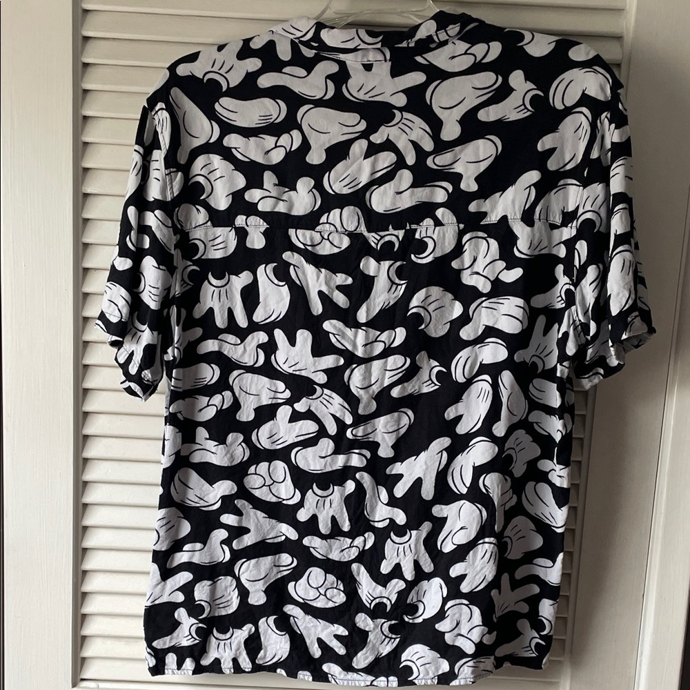 Disney Black and White Mickey Glove Pattern Shirt - Picture 5 of 5